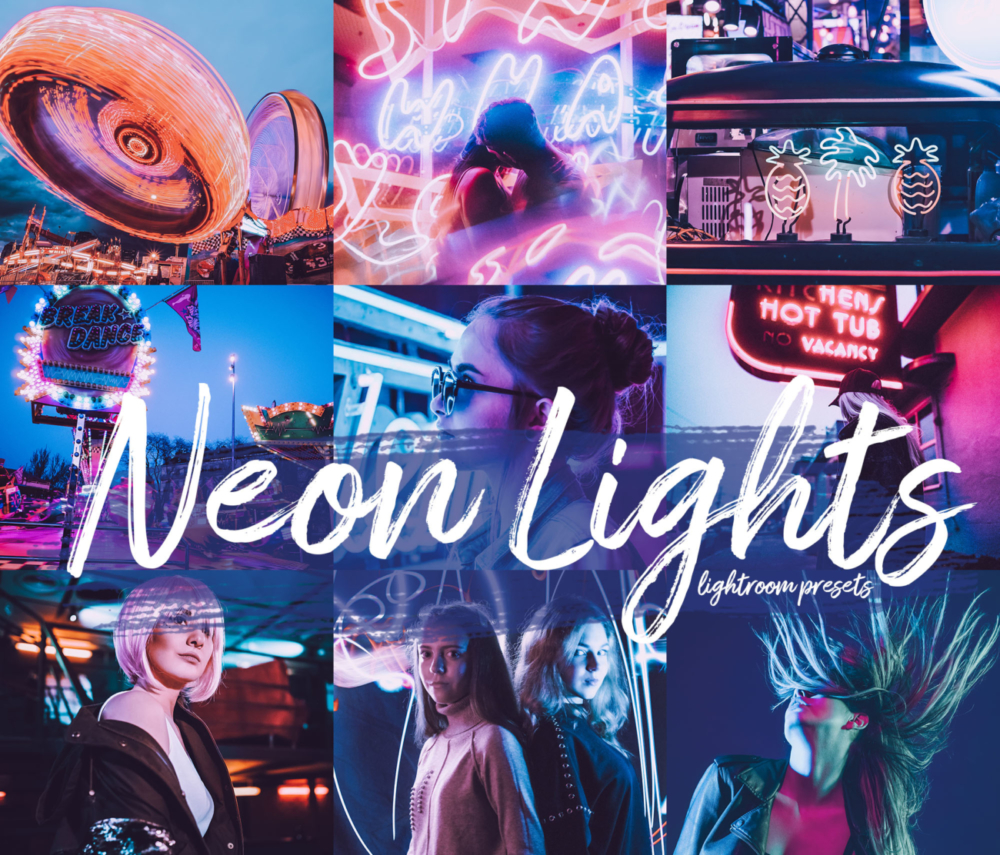 LR Lightroom Preset Neon Light